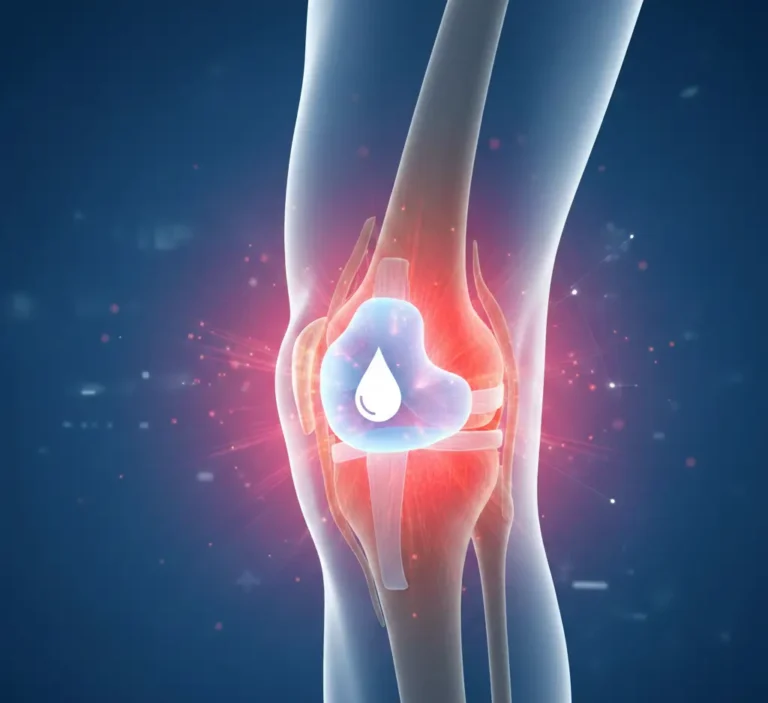 صورة توضح سبب من اسباب انتفاخ الركبة