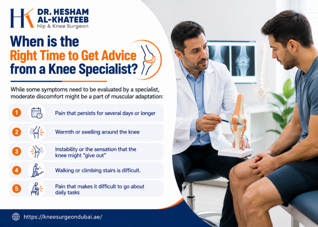 When is the right time to get advice from a knee specialist