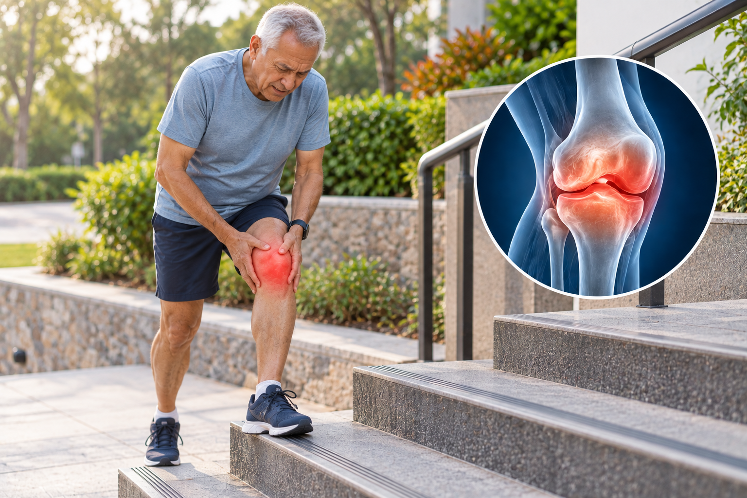 Knee pain while walking upstairs
