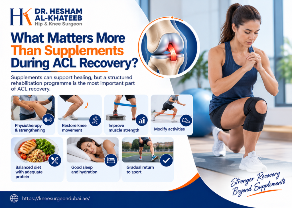 What matters more than supplements during ACL recovery